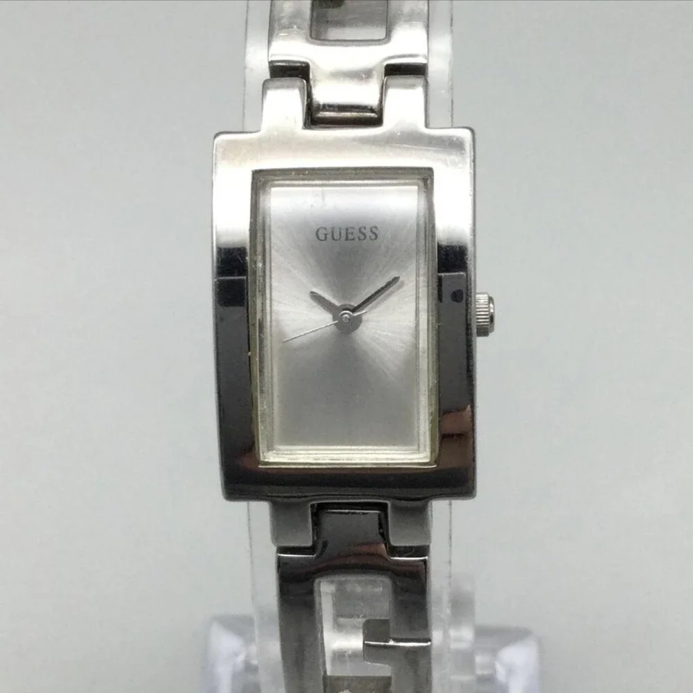 Guess G5755L Womens Watch 17mm Silver Tone Stainless Bracelet New Battery 7.5